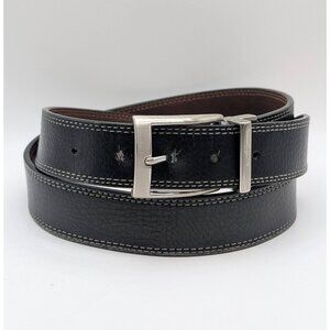 Nike Men's Golf Reversible Belt Brown/Black Size 38 Genuine Leather Silver